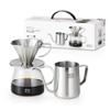 BEANPLUS All in One Coffee Hand Drip Set Stainless Dripper No Paper Filter view 1