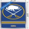 Trends International NHL Buffalo Sabres - Logo 20 Wall Poster, 34L x 22.4W, Silver Framed Version view 3