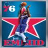 NBA Philadelphia 76ers - Joel Embiid 20 Wall Poster, 22.4L" x 14.7W", Silver Framed Version view 1