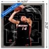 NBA Miami Heat - Tyler Herro 20 Wall Poster, 22.4L" x 14.7W", Barnwood Framed Version view 3