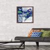 NHL Vancouver Canucks - Quinn Hughes 20 Wall Poster, 22.4L x 14.7W, Mahogany Framed Version view 2