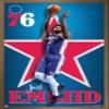 NBA Philadelphia 76ers - Joel Embiid 20 Wall Poster, 22.4L" x 14.7W", Bronze Framed Version view 1