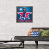 NBA Philadelphia 76ers - Joel Embiid 20 Wall Poster, 22.4L" x 14.7W", Bronze Framed Version view 2