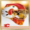 Trends International NHL Calgary Flames - Mask 20 Wall Poster, 34L x 22.4W, Gold Framed Version view 1