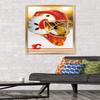 Trends International NHL Calgary Flames - Mask 20 Wall Poster, 34L x 22.4W, Gold Framed Version view 2