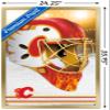 Trends International NHL Calgary Flames - Mask 20 Wall Poster, 34L x 22.4W, Gold Framed Version view 3