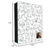 Concept Crystal 50 Keys Cabinet with Decorative Front Panel and Glass White Board K02 Cute Cats view 3