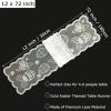 Lace Easter Table Runners 72 Inches Long - Spring Easter Eggs Table Runner - Easter Table Decorations for Home Dining Room - Easter Party Decorations and Supplies (White) view 2