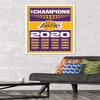 NBA Los Angeles Lakers - Champions 20 Wall Poster, 34L" x 22.4W", White Framed Version view 2