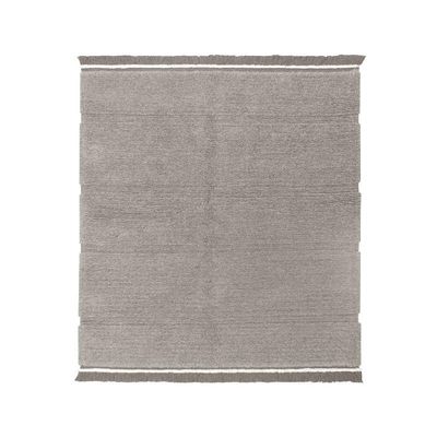 Lorena Canals-Woolable Area Rug, Living Room. Sheep of The World Steppe in Color Grey Sheep - Handmade in Rectangular Shape and Natural high Pile Undyed Wool-Size: 5' 7" x 7' 10"