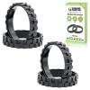 Garbage fighter Tires for IROBOT ROOMBA Wheels Series 500, 600, 700, 800 and 900, e5, e6, i7,Anti-Slip, Great Adhesion and Easy Assembly, Wheel Replacement for All roomba Models (Black 4 Pack) view 1