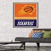 Trends International NBA Phoenix Suns - Logo 20 Wall Poster, 34L x 22.4W, Barnwood Framed Version view 2