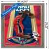 Trends International NBA New Orleans Pelicans - Zion Williamson 20 Wall Poster, 22.4L x 14.7W, Barnwood Framed Version view 3