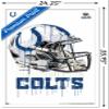 Trends International NFL Indianapolis Colts - Drip Helmet 20 Wall Poster, 22.375" x 34", White Framed Version view 3