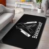 Barber Rug Barbershop Razors Black Full Size Area Rug for Living Dinning Room Bedroom Kitchen, Nursery Rug Floor Carpet Yoga Mat view 1