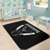 Barber Rug Barbershop Razors Black Full Size Area Rug for Living Dinning Room Bedroom Kitchen, Nursery Rug Floor Carpet Yoga Mat view 4