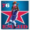 NBA Philadelphia 76ers - Joel Embiid 20 Wall Poster, 22.4L" x 14.7W", White Framed Version view 1