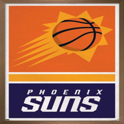 Trends International NBA Phoenix Suns - Logo 20 Wall Poster, 22.4L x 14.7W, Bronze Framed Version