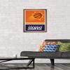 Trends International NBA Phoenix Suns - Logo 20 Wall Poster, 22.4L x 14.7W, Bronze Framed Version view 2