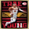 NBA Atlanta Hawks - Trae Young 20 Wall Poster, 34L" x 22.4W", Gold Framed Version view 1