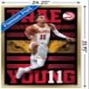 NBA Atlanta Hawks - Trae Young 20 Wall Poster, 34L" x 22.4W", Gold Framed Version view 3