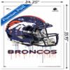 NFL Denver Broncos - Drip Helmet 20 Wall Poster, 34L x 22.4W, White Framed Version view 3