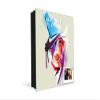 Concept Crystal 50 Keys Cabinet with Decorative Front Panel and Glass White Board K01 Woman face view 4