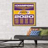 NBA Los Angeles Lakers - Champions 20 Wall Poster, 34L" x 22.4W", Barnwood Framed Version view 2