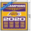 NBA Los Angeles Lakers - Champions 20 Wall Poster, 34L" x 22.4W", Barnwood Framed Version view 3