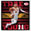 NBA Atlanta Hawks - Trae Young 20 Wall Poster, 34L" x 22.4W", White Framed Version view 1