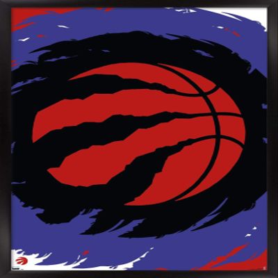Trends International NBA Toronto Raptors - Logo 20 Wall Poster, 22.4L x 14.7W, Black Framed Version