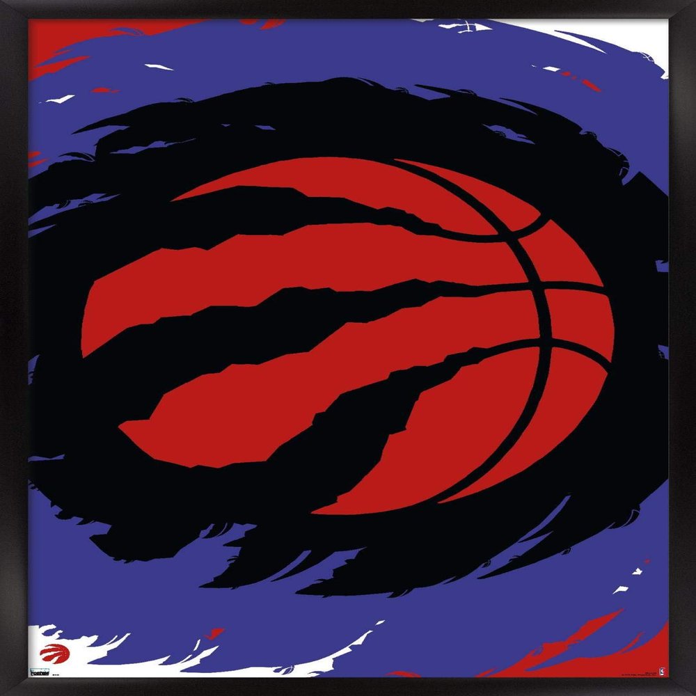 Trends International NBA Toronto Raptors - Logo 20 Wall Poster, 22.4L x 14.7W, Black Framed Version