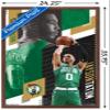 Trends International NBA Boston Celtics - Jayson Tatum 19 Wall Poster, 22.375" x 34", Mahogany Framed Version view 3