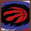 Trends International NBA Toronto Raptors - Logo 20 Wall Poster, 22.4L x 14.7W, Mahogany Framed Version view 1