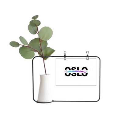 OFFbb-USA Urban Radio Oslo Architecture Metal Picture Frame Ceramic Vase Decor