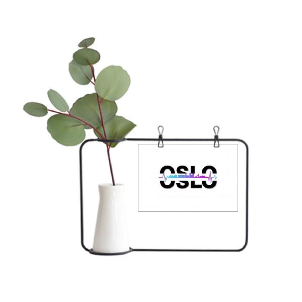 OFFbb-USA Urban Radio Oslo Architecture Metal Picture Frame Ceramic Vase Decor