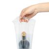 Wine Bottle Doggy Bag 100 Pack: Carryout Adhesive Seal Tamper Proof Travel Bags for Restaurants, Bars, and Dinner Parties (Clear), clear, 7.7 x 6.7 x 2.4 inches view 4