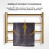 STZJBD Electric Bathroom Towel Radiator Towel Warmer, Chrome Hard-Wired and Wall-Mounted, 4 Heated Bars, Hot Towel Rack view 4