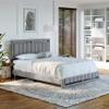 Boyd Sleep Beaumont Upholstered Platform Bed with Headboard, Mattress Foundation with Strong 14 Wood Slat Supports, No Box Spring Required, Gray Linen, Size King view 1