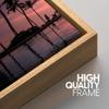 SIGNWIN Framed Canvas Wall Art Beautiful Sunset Reflection of Silhouettes Palm Trees Coastal Ocean Photography Modern Art Panoramic Relax/Calm for Living Room, Bedroom, Office - 16"x24"x3 Natural view 4