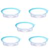 Cabilock 5pcs Stackable Food Freshness Preservation Covers Lightweight Vacuum Sealing Lids for Leftovers Easy to Clean and Space-saving Kitchen Tool Random Colors view 1