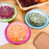 Cabilock 5pcs Stackable Food Freshness Preservation Covers Lightweight Vacuum Sealing Lids for Leftovers Easy to Clean and Space-saving Kitchen Tool Random Colors view 4