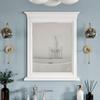 Eviva Britney 24" x 30" Rectangular White Wooden Framed Mirror view 1