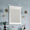 Eviva Britney 24" x 30" Rectangular White Wooden Framed Mirror view 2