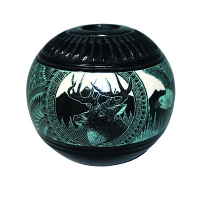 Authentic Two Tone Etched Collector Piece by Leo Blackhorse