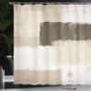 Ambesonne Abstract Shower Curtain, Abstract Grunge Style Brushstrokes Painting Contemporary Illustration, Cloth Fabric Bathroom Decor Set with Hooks, 69" W x 70" L, Dusk Sepia view 3