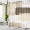Ambesonne Abstract Shower Curtain, Abstract Grunge Style Brushstrokes Painting Contemporary Illustration, Cloth Fabric Bathroom Decor Set with Hooks, 69" W x 70" L, Dusk Sepia view 4