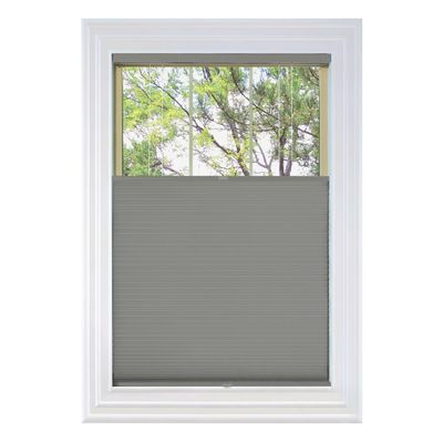 BlindsAvenue Cordless Top Down Bottom Up Cellular Honeycomb Shade, 9/16" Single Cell, Blackout, Antique Pewter, Size: 27" W x 48" H