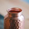 Ukal Handmade | Engraved & Antique Design | Jointless Leakproof Seamless | Drinkware Storage Copper Water Bottle | For Home Travelling Portable |For Yoga Ayurveda Healing | (30 Ounce) | view 4