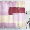 Ambesonne Abstract Shower Curtain, Abstract Grunge Style Brushstrokes Painting Contemporary Illustration, Cloth Fabric Bathroom Decor Set with Hooks, 84" Long Extra, Pastel Yellow view 1